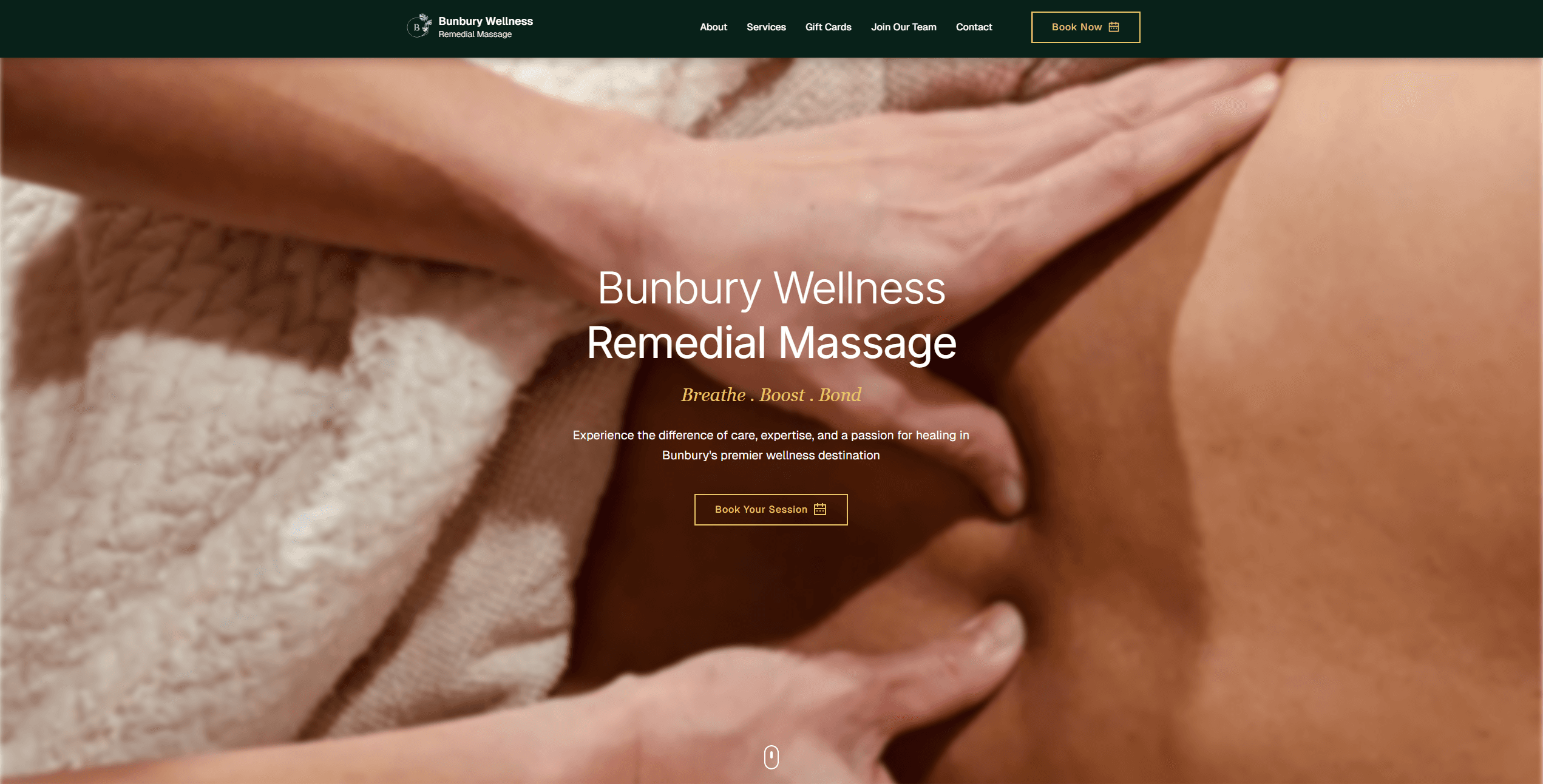 Bunbury Wellness Remedial Massage Website